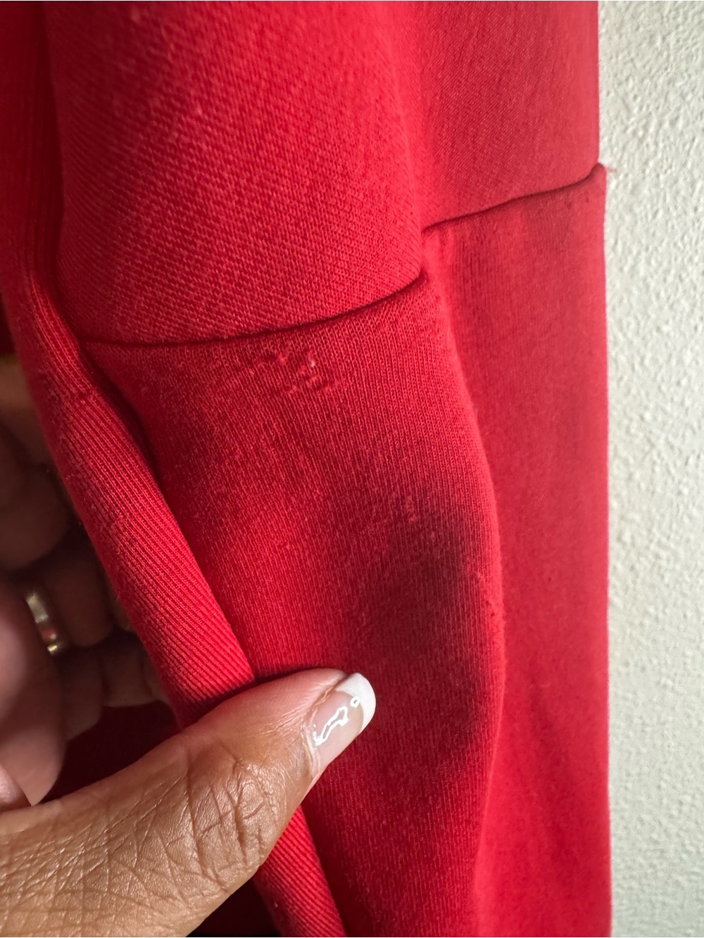 Women’s Nike Red Tech Fleece Full-Zip Hoodie and Matching Sweatpants Set - Picture 9 of 16
